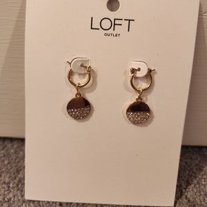 LOFT Circle Gold Earrings